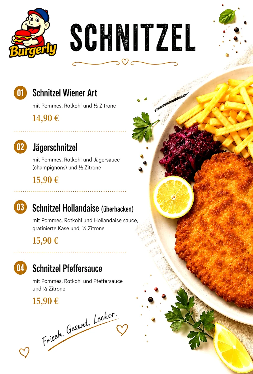 Speisekarte, Burgerly
