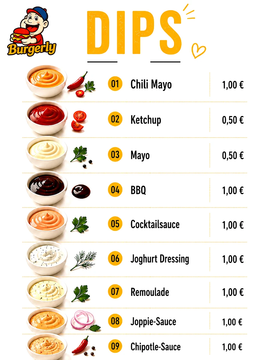 Speisekarte, Burgerly