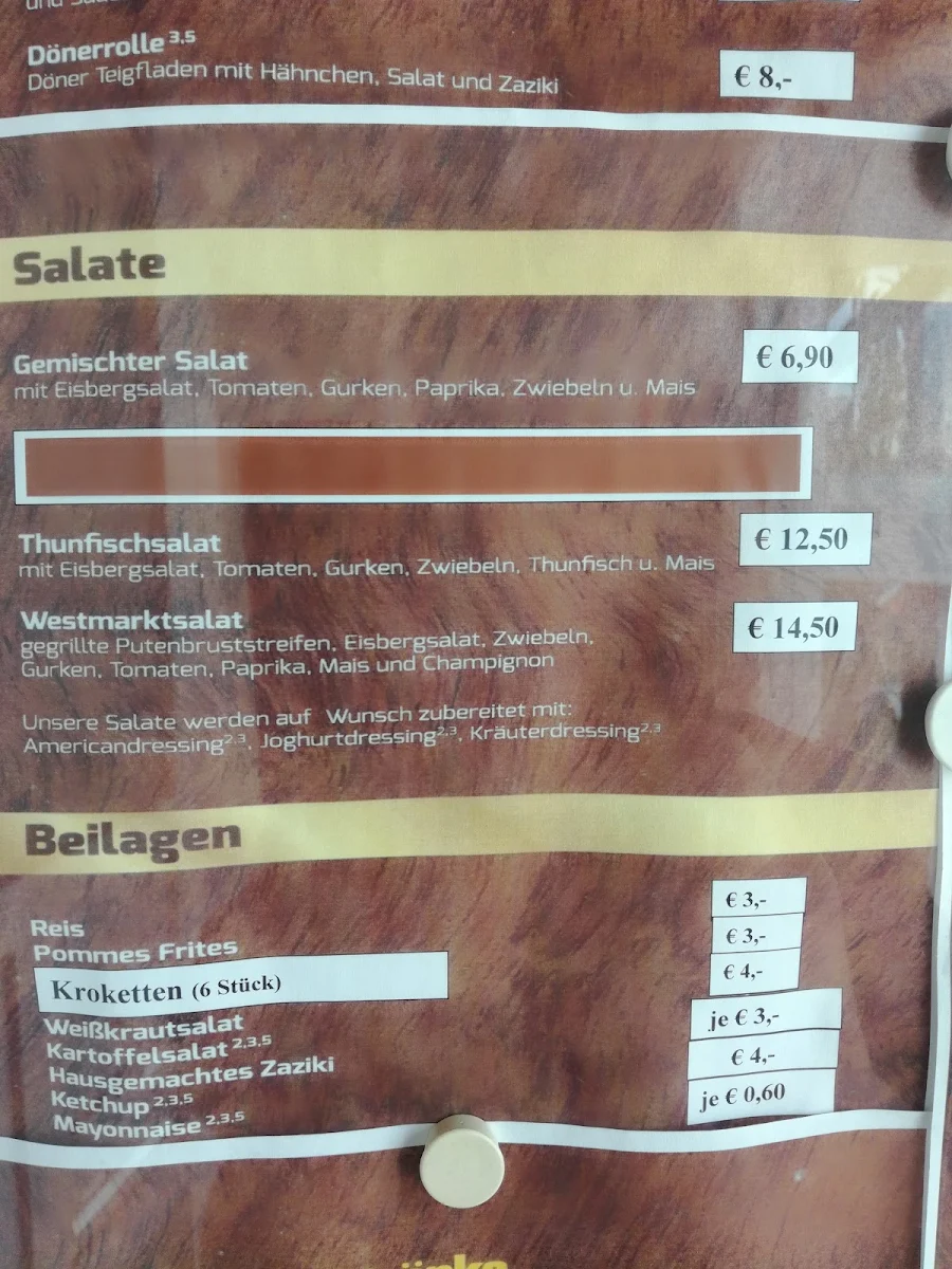 Speisekarte photo 2