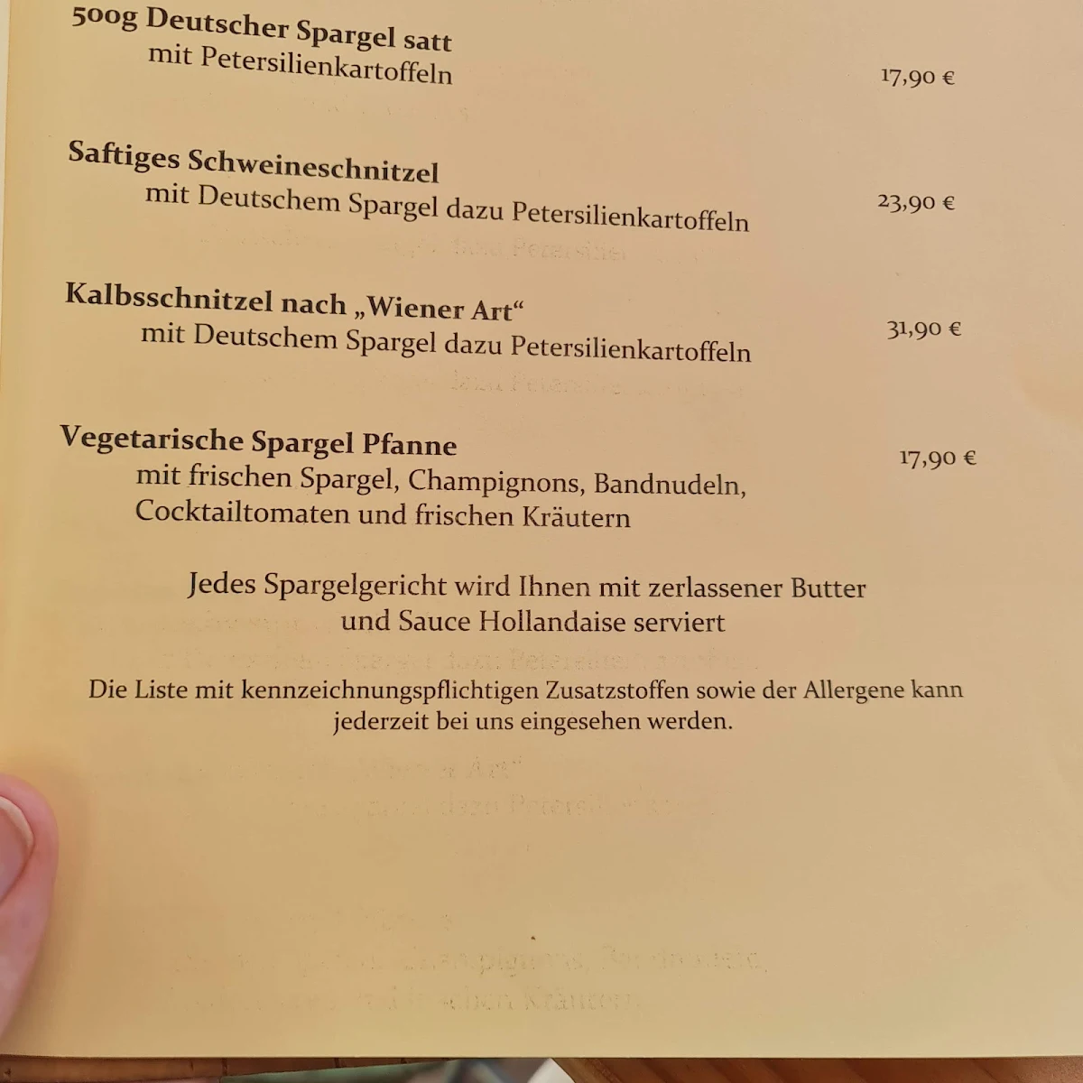 Speisekarte photo 1