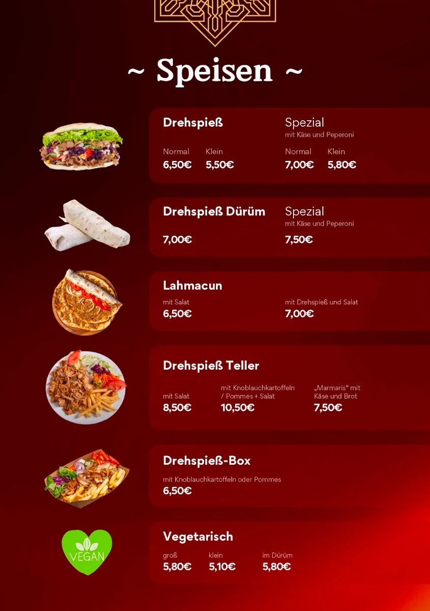Speisekarte photo 1