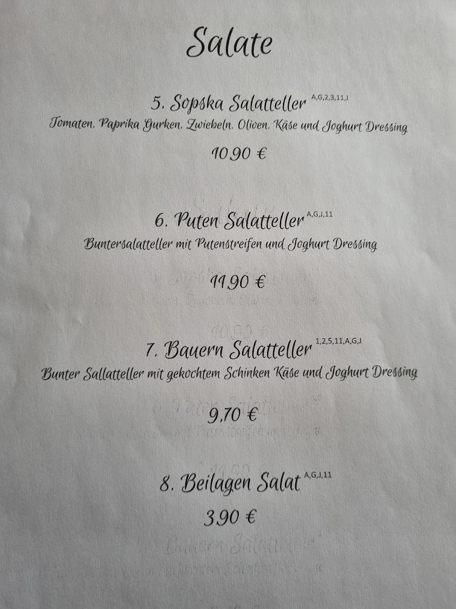 Speisekarte photo 2