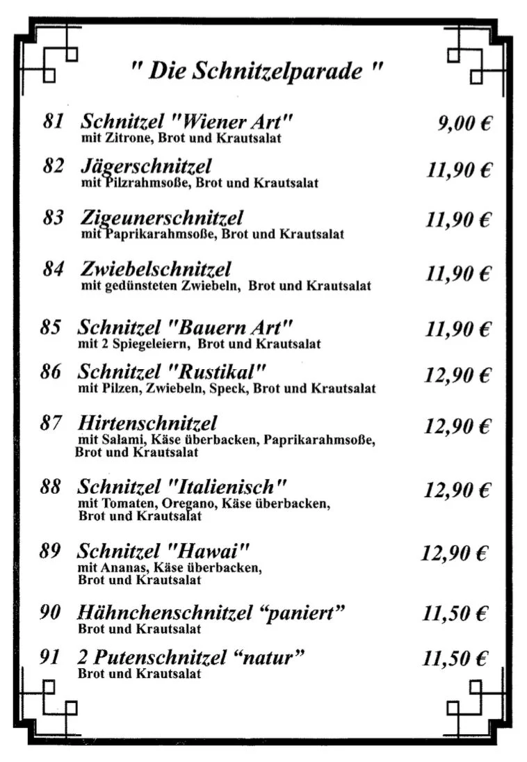 Speisekarte photo 3