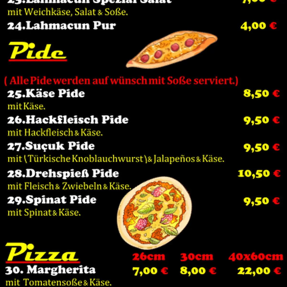 Speisekarte photo 3