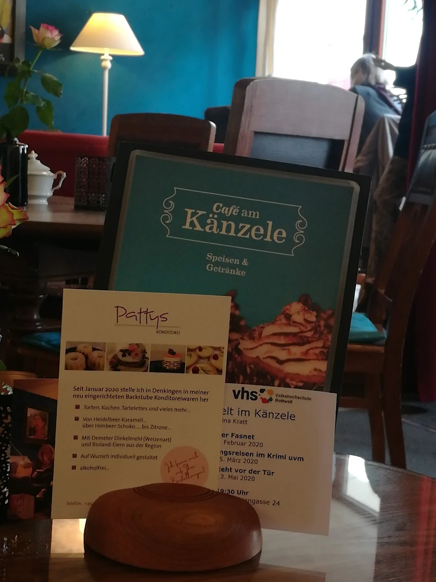 Speisekarte, Café am Känzele
