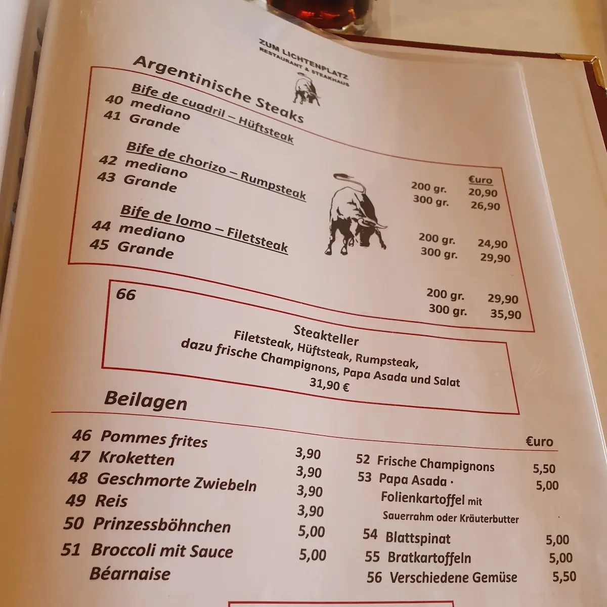 Speisekarte photo 3