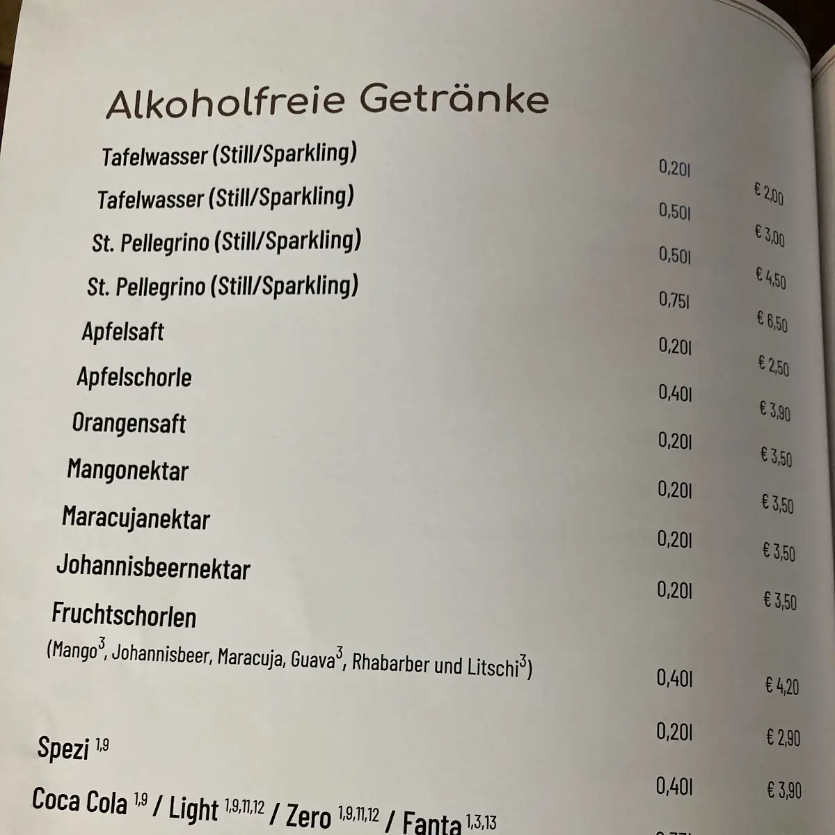 Speisekarte photo 7