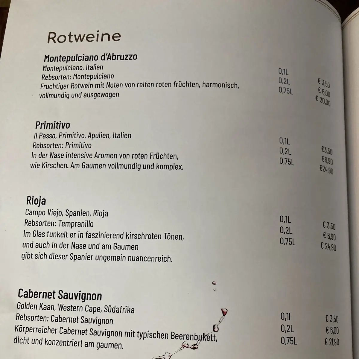 Speisekarte photo 8