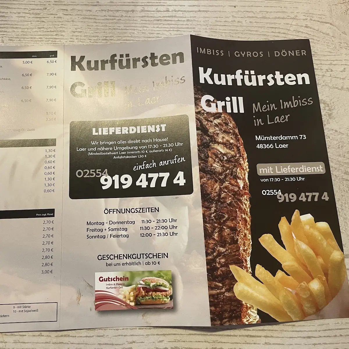 Speisekarte photo 4