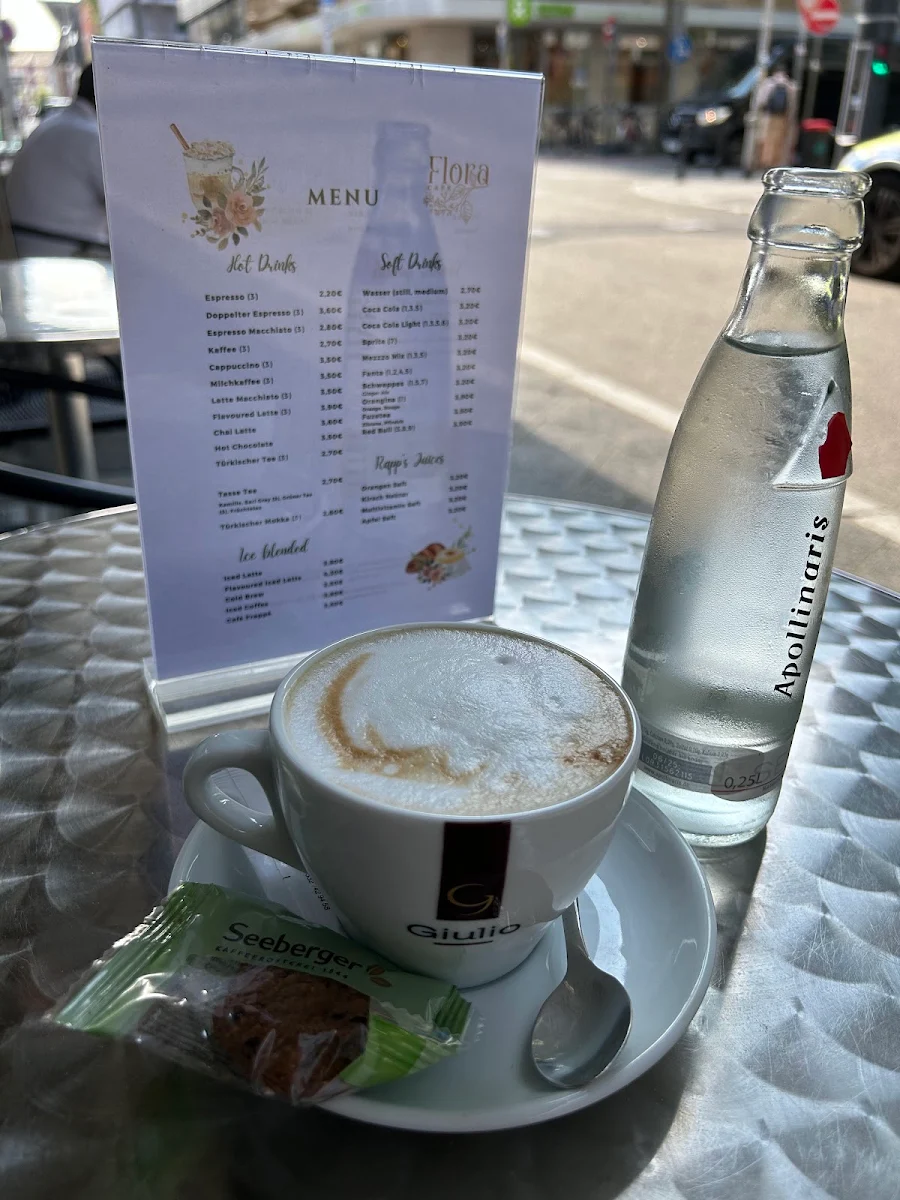Speisekarte, Café Flora