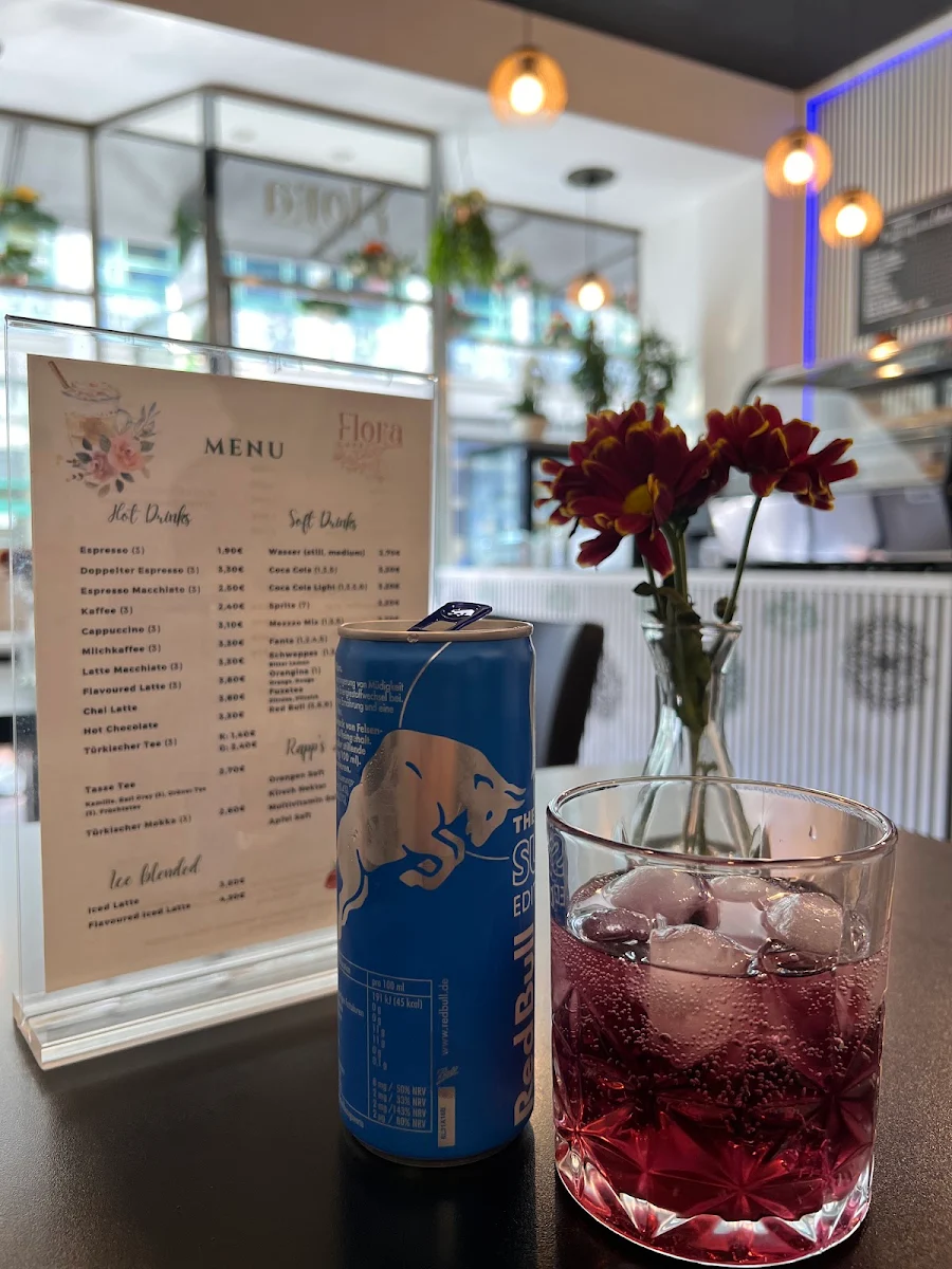 Speisekarte, Café Flora