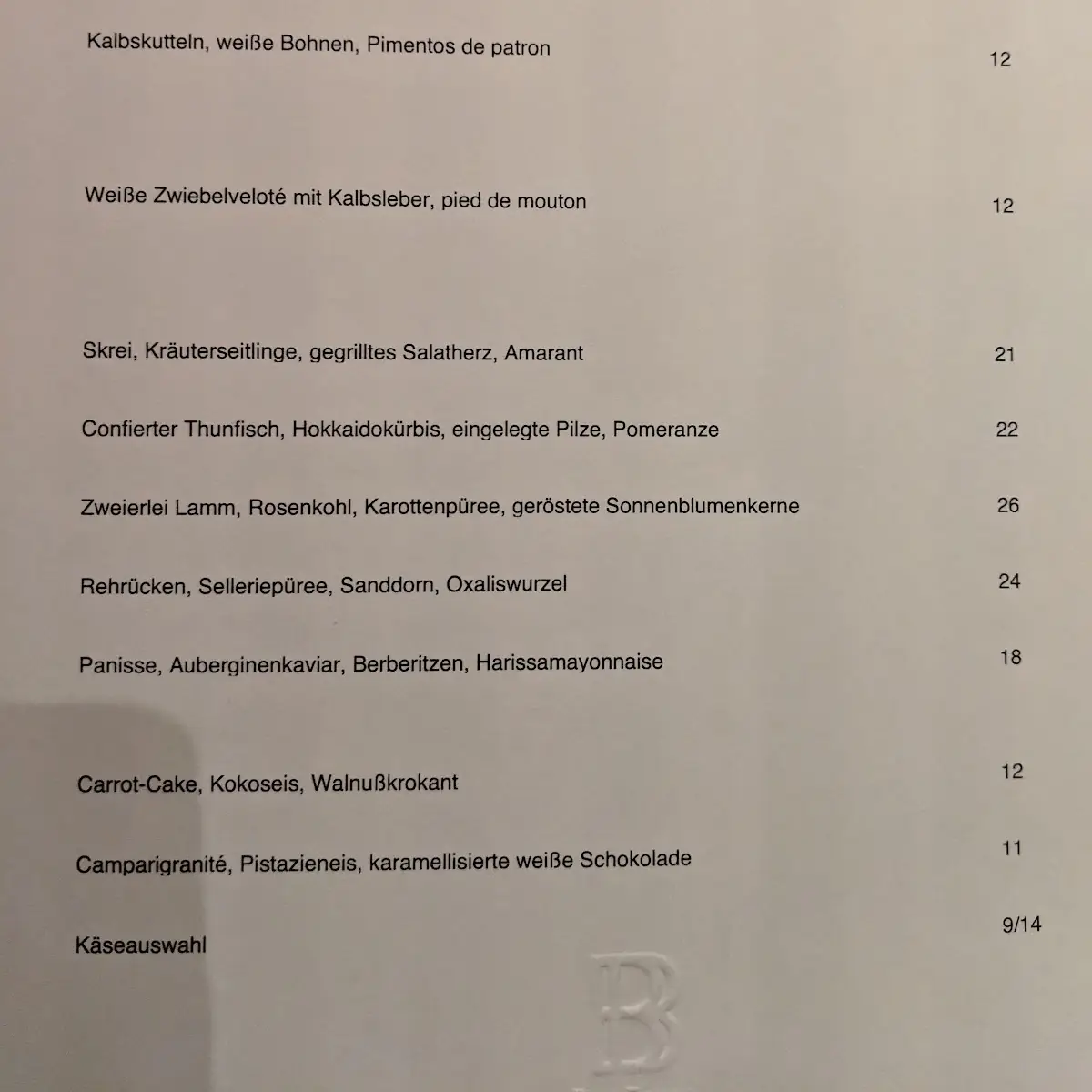 Speisekarte photo 8