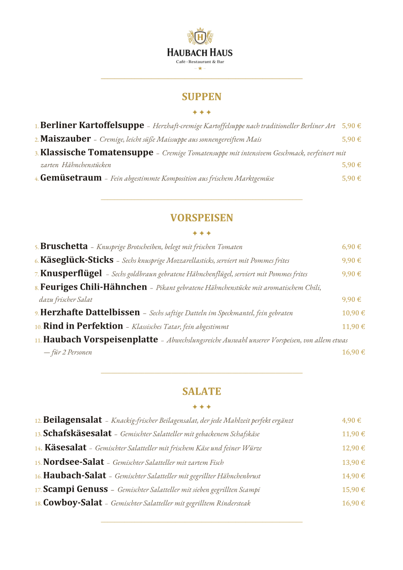 Speisekarte photo 4