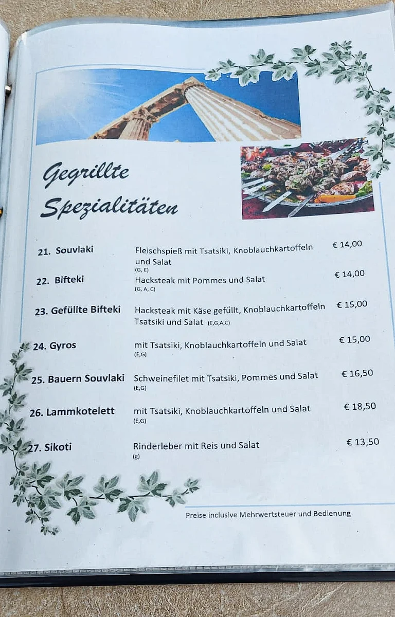 Speisekarte photo 1