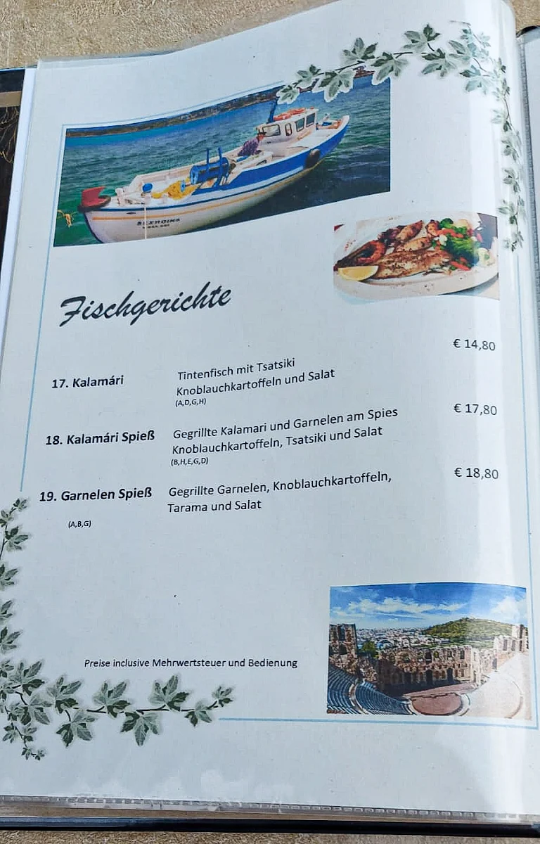 Speisekarte photo 2