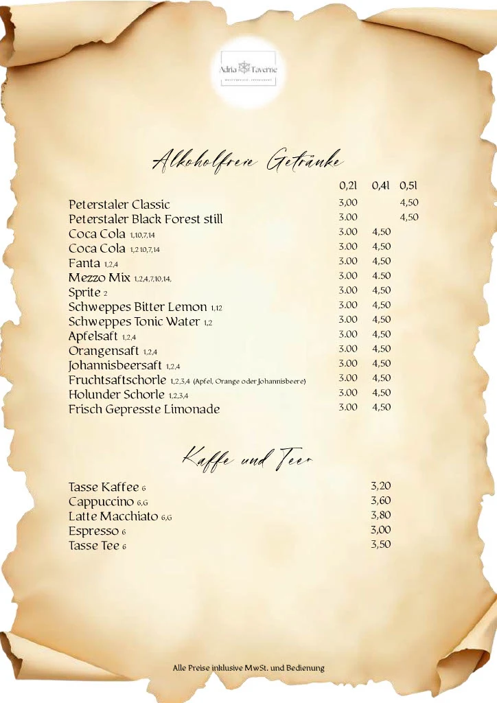 Speisekarte photo 2