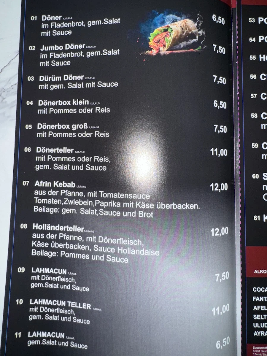 Speisekarte photo 4