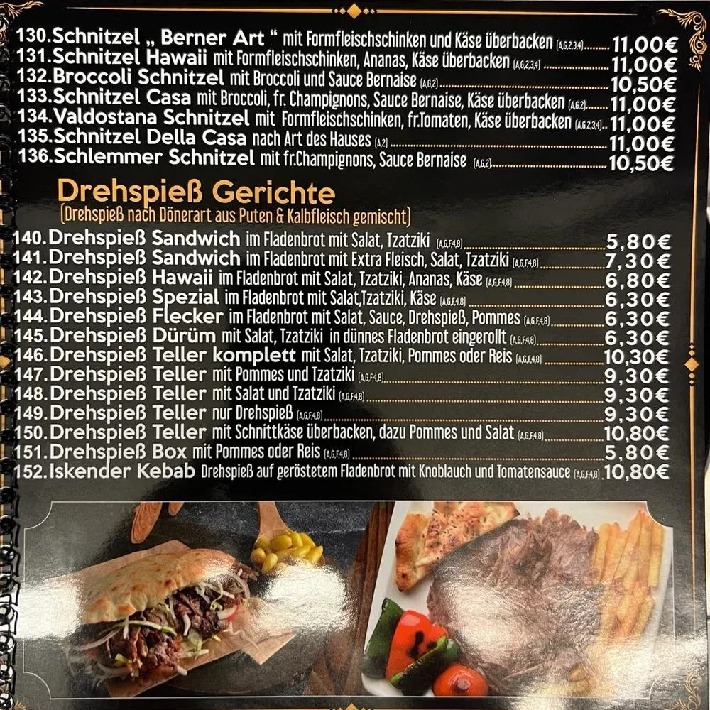 Speisekarte photo 2