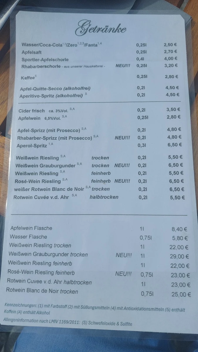 Speisekarte photo 1