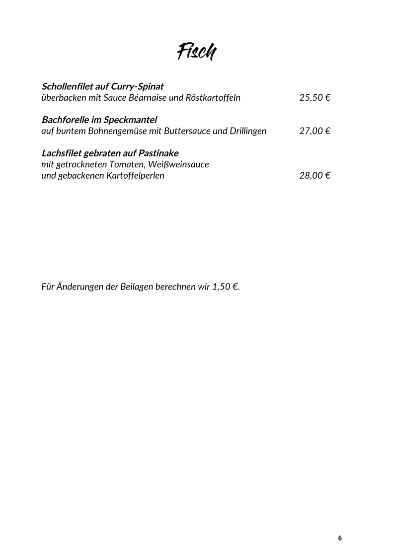 Speisekarte photo 6