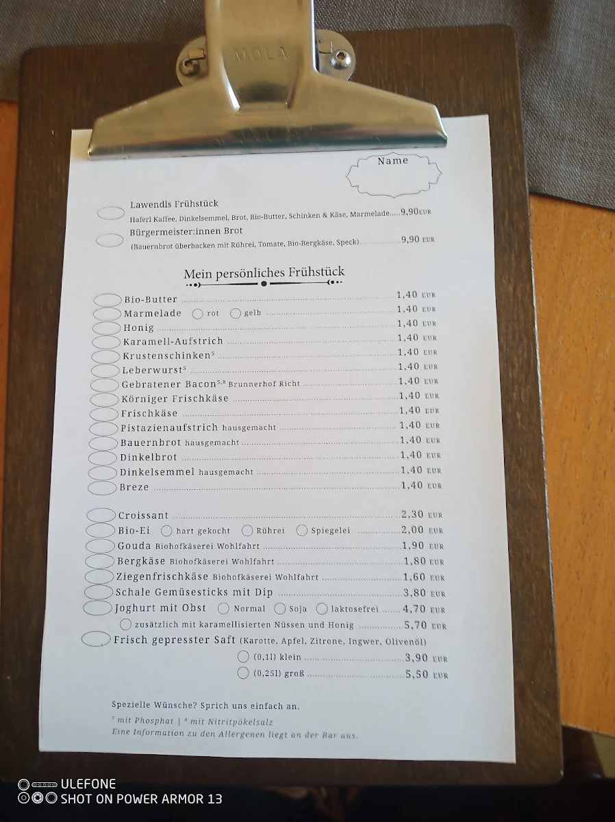 Speisekarte photo 1