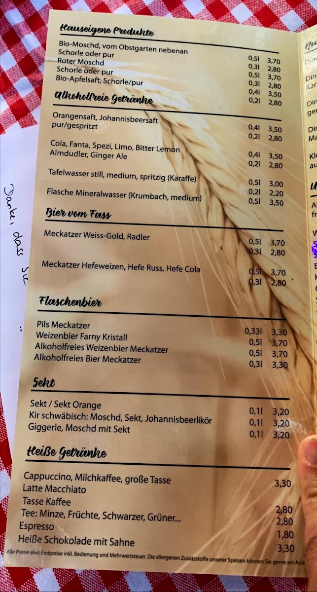 Speisekarte photo 1