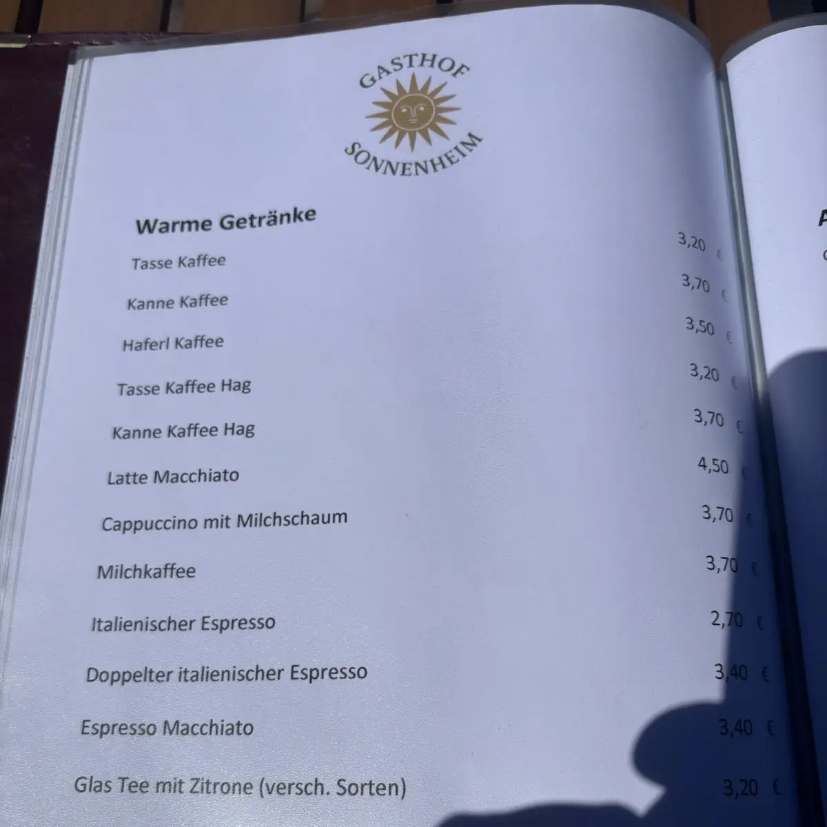 Speisekarte photo 5