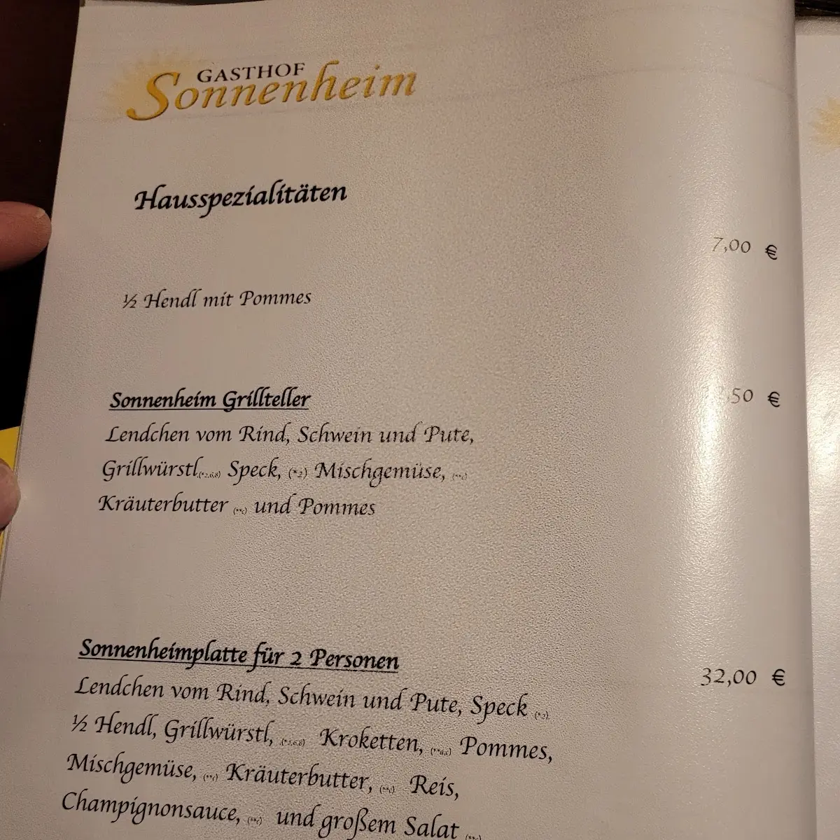 Speisekarte photo 9