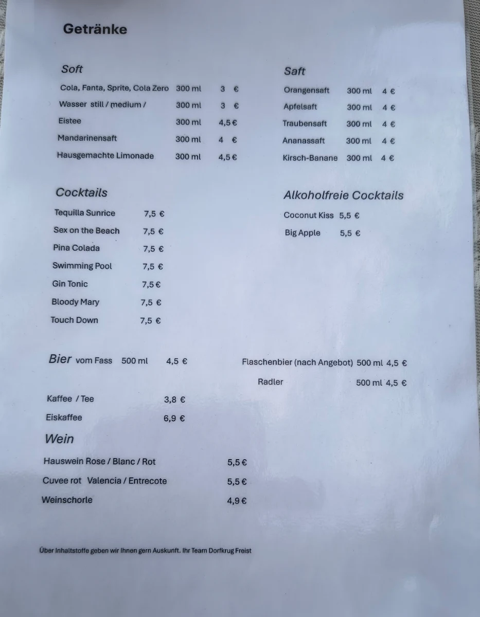 Speisekarte photo 2