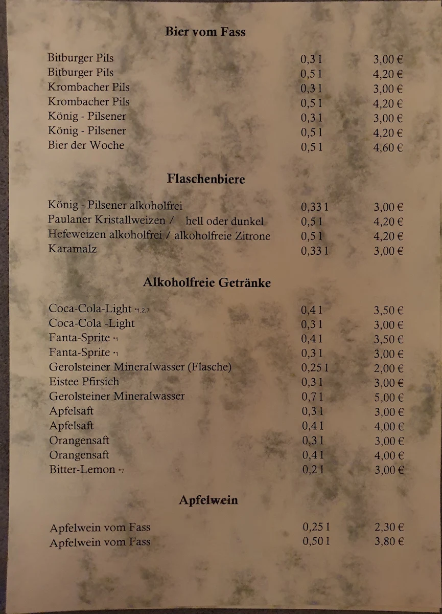 Speisekarte photo 2