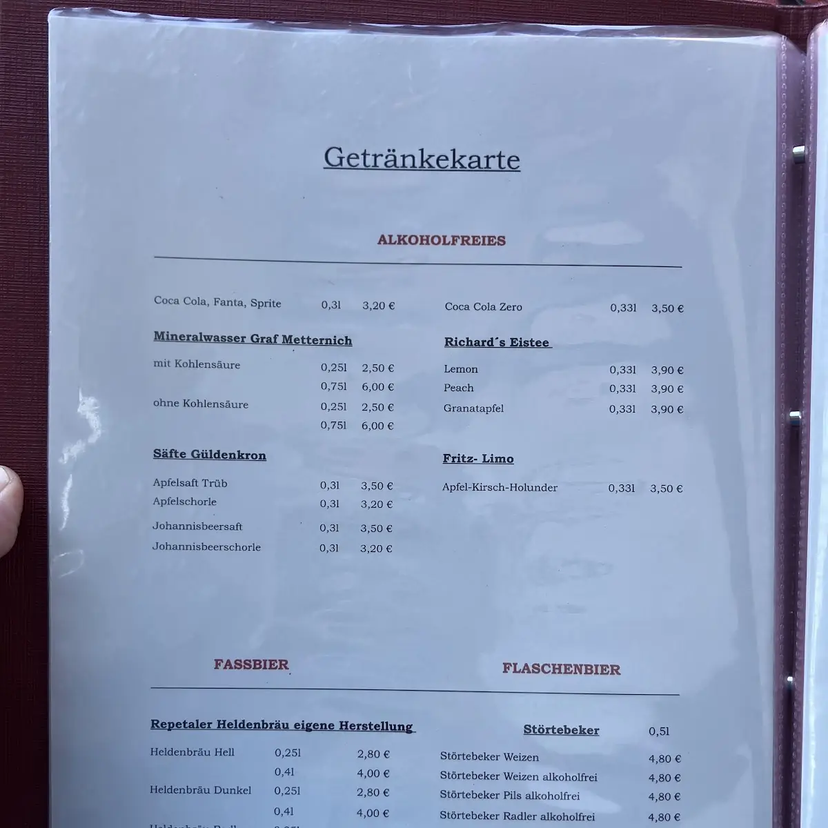 Speisekarte photo 4