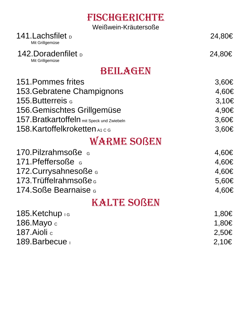Speisekarte photo 7
