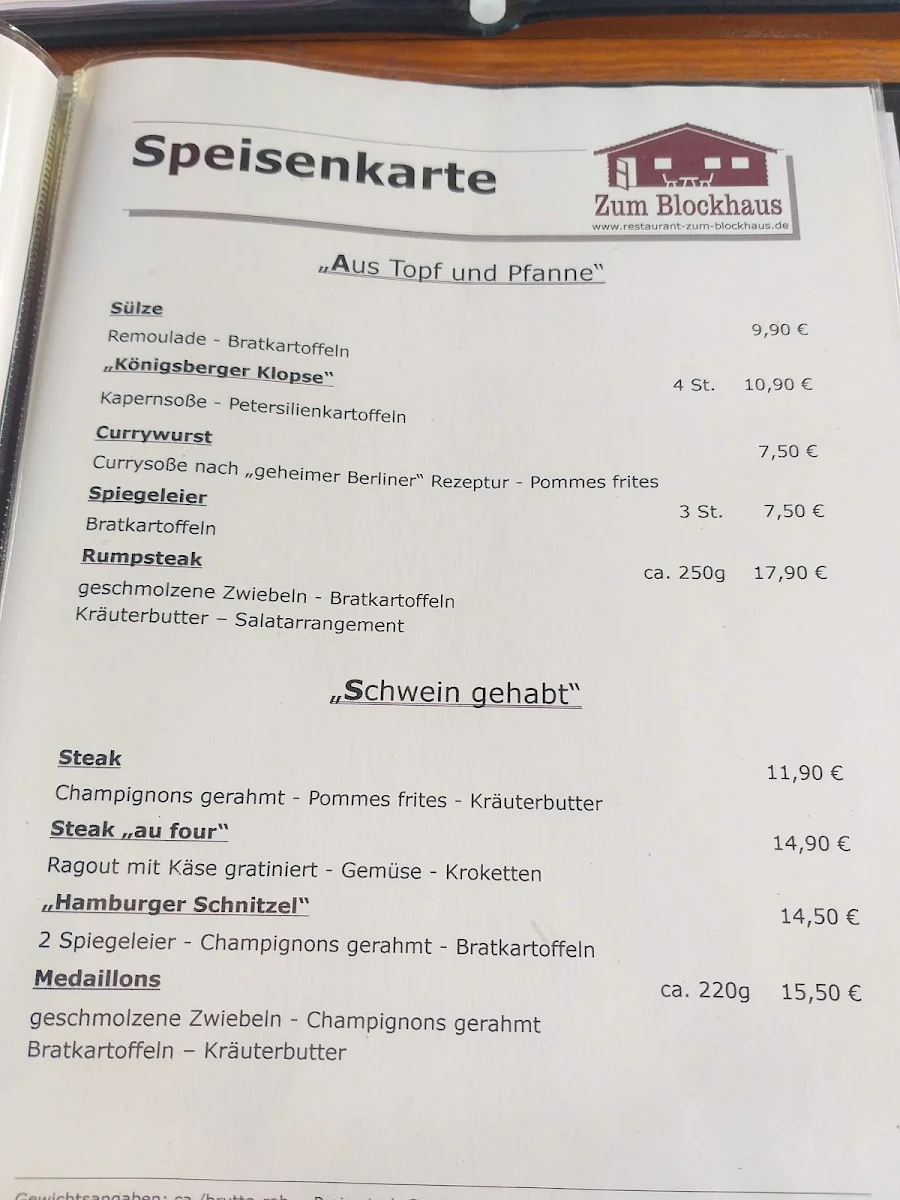 Speisekarte photo 5