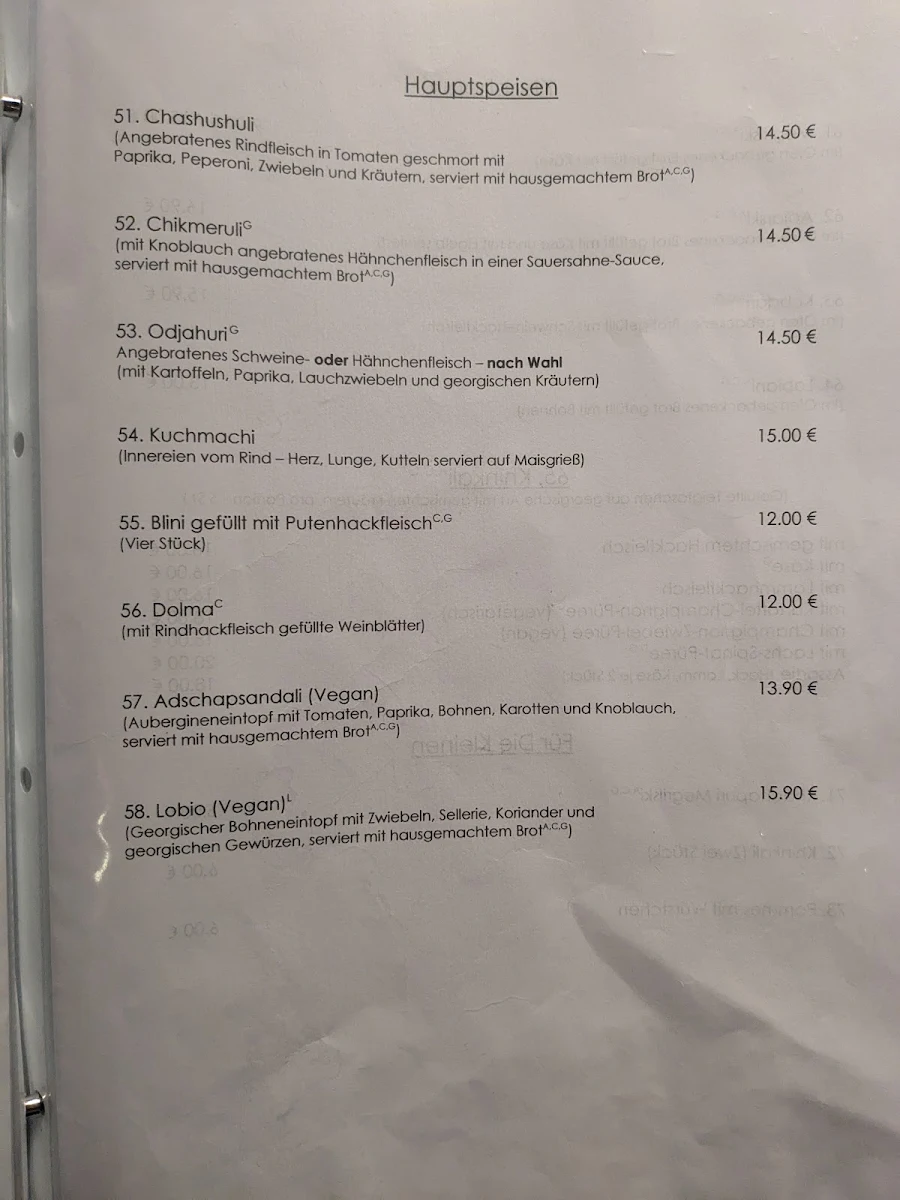 Speisekarte photo 1