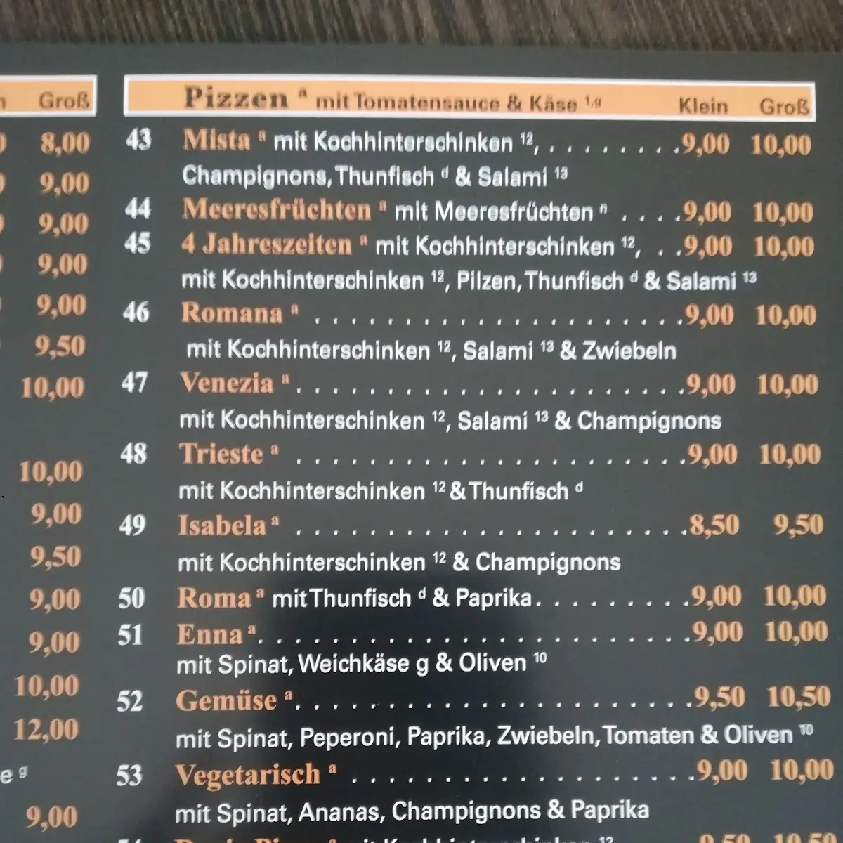Speisekarte photo 4