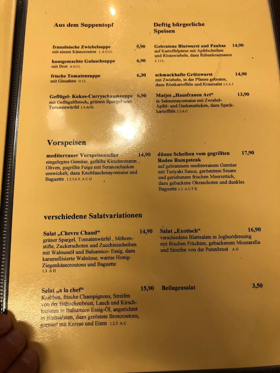 Speisekarte photo 1