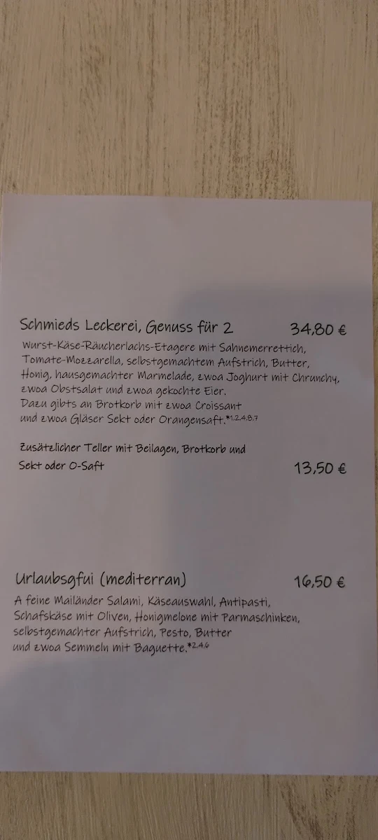 Speisekarte photo 3