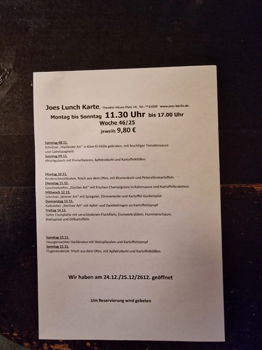 Speisekarte photo 2