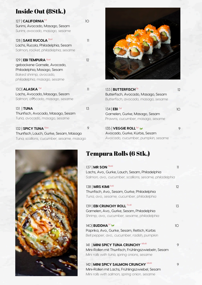 Speisekarte photo 2