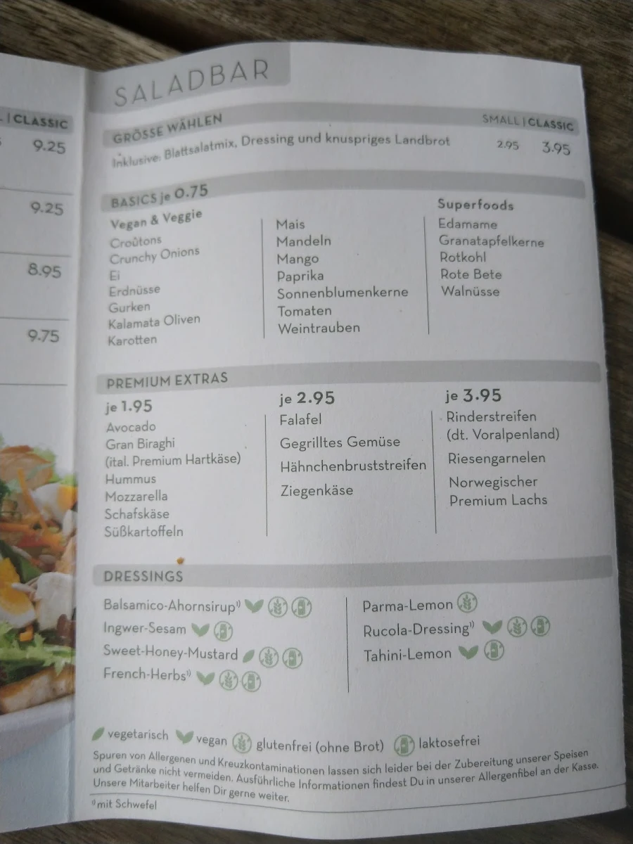 Speisekarte photo 5