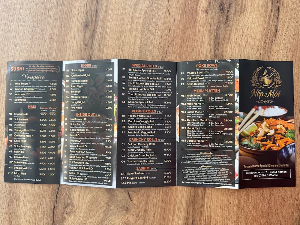 Speisekarte, Nếp Mới Bistro