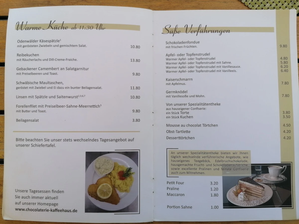 Speisekarte photo 1