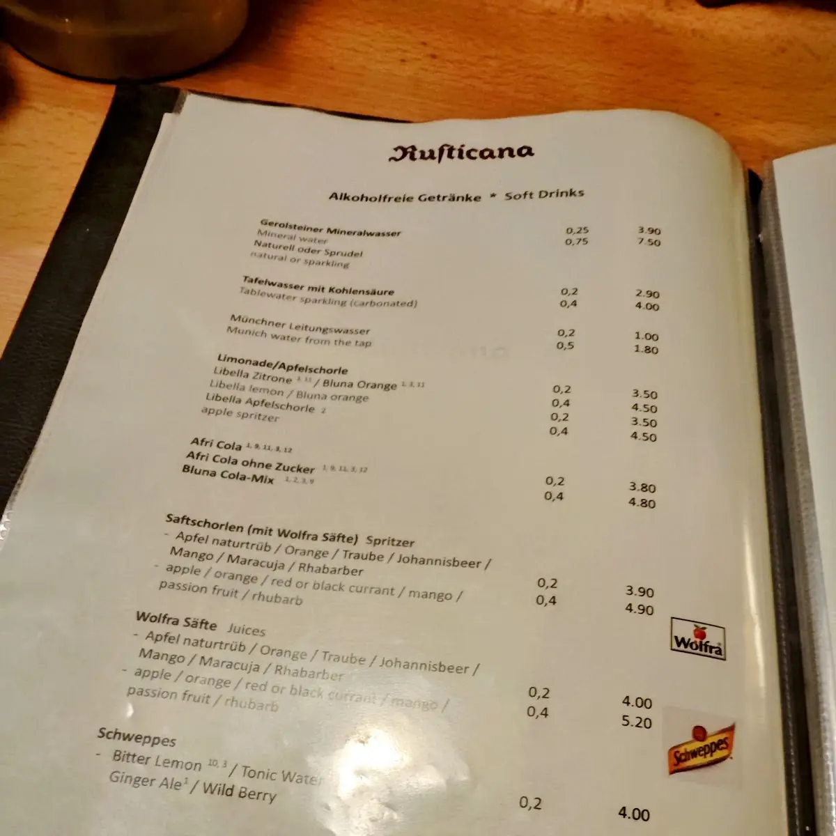 Speisekarte photo 3