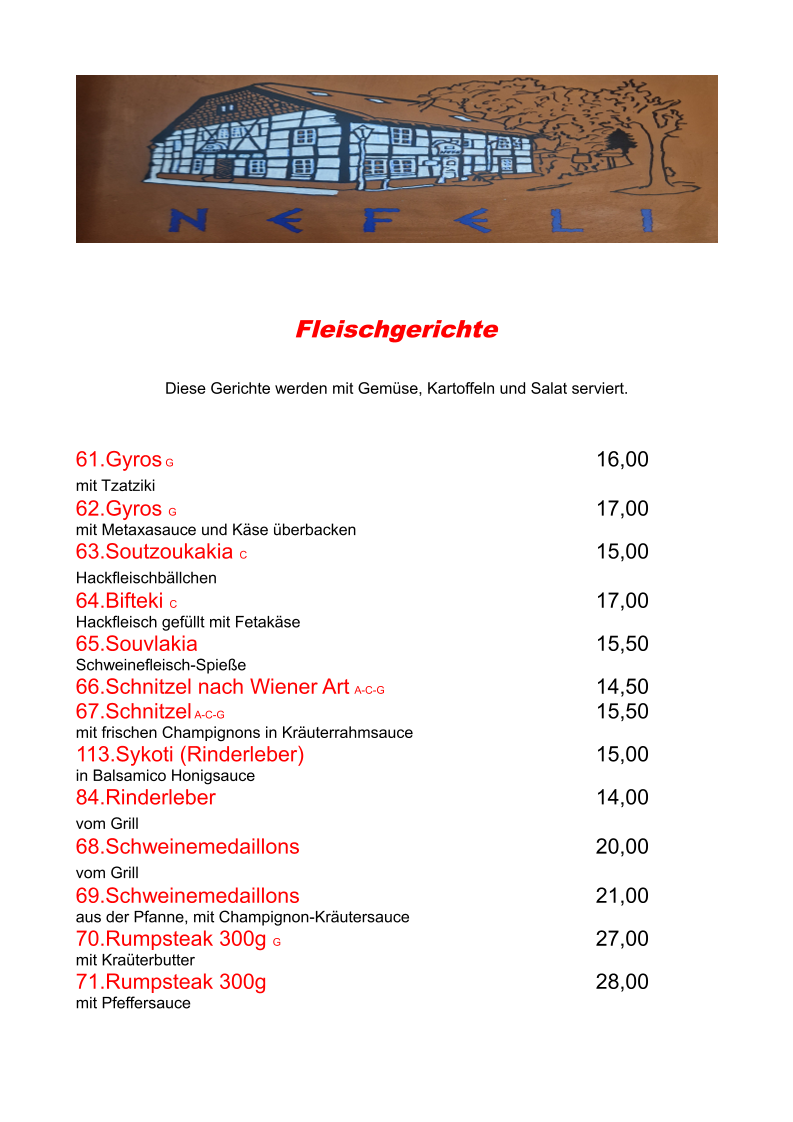 Speisekarte photo 1