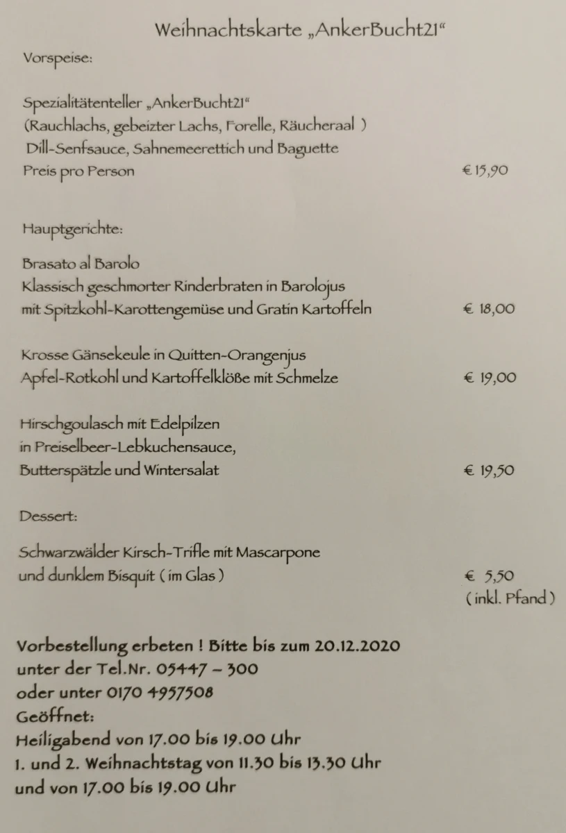 Speisekarte photo 4