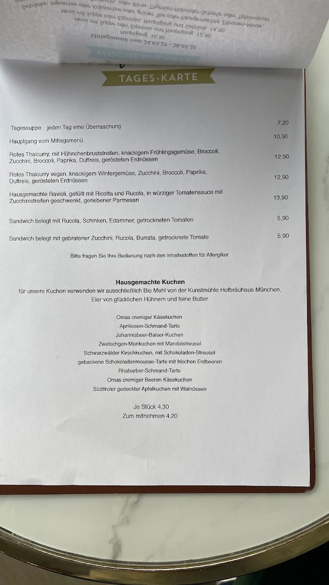 Speisekarte photo 3
