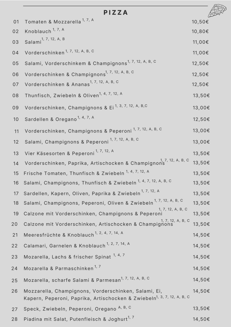 Speisekarte photo 1