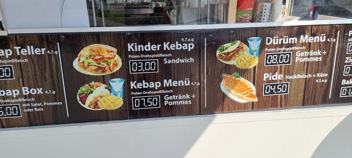 Speisekarte, Özkan Kebab