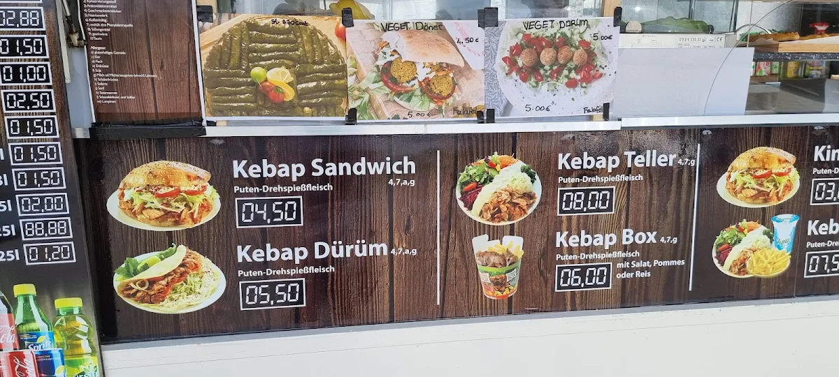 Speisekarte, Özkan Kebab