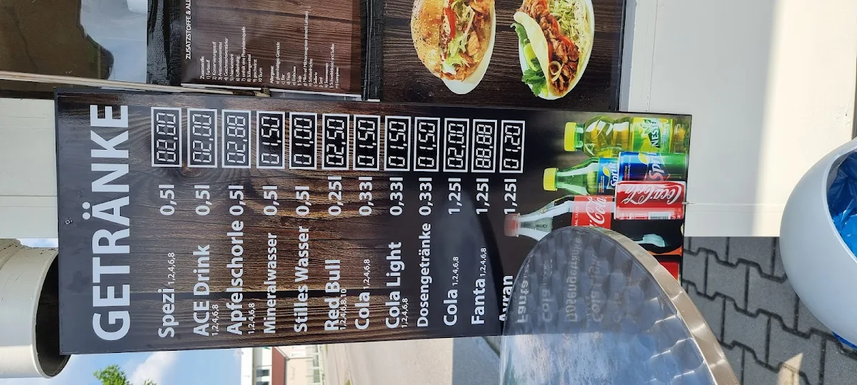 Speisekarte, Özkan Kebab
